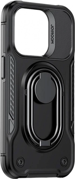 Juodas dėklas su „kickstand“ stovu, skirtas iPhone 14 Plus Joyroom