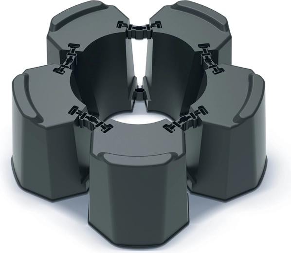 Modular stand for a rainwater barrel, anthracite
