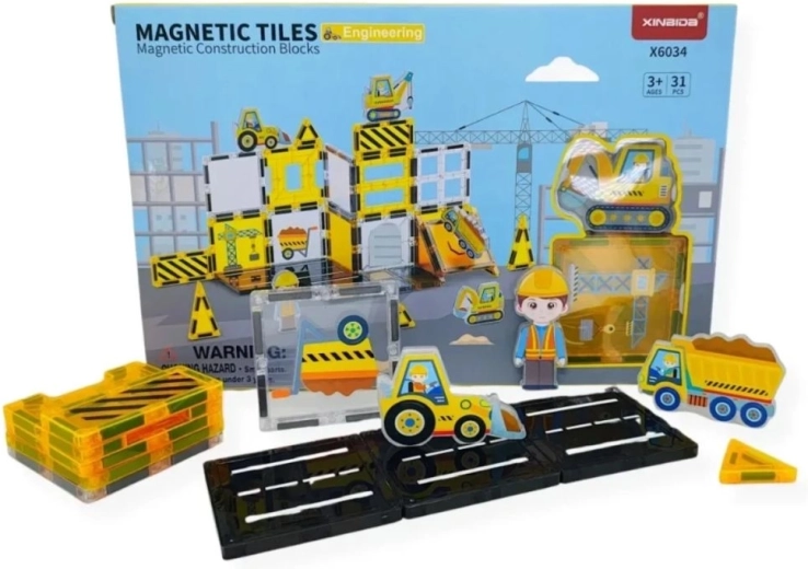 Magical Magnet magnetic construction set – Construction Site (31 pcs)