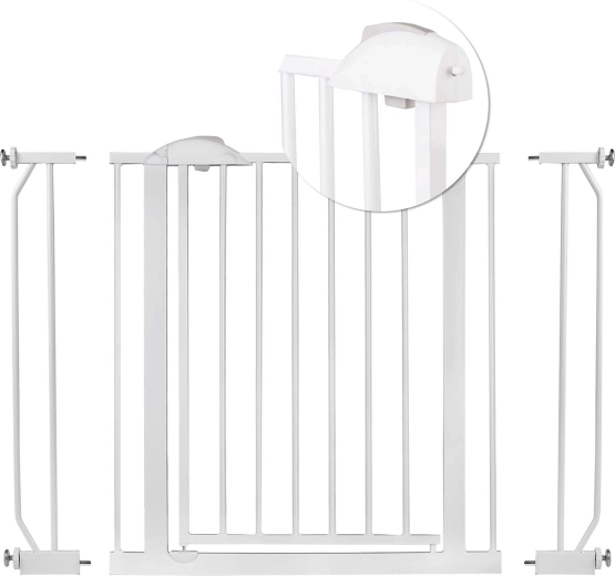Balta NUKIDO apsauginė užtvara durims ir laiptams 75–105 cm