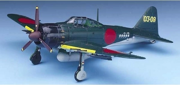 Mitsubishi A6M5c Zero naikintuvo modelis masteliu 1:72