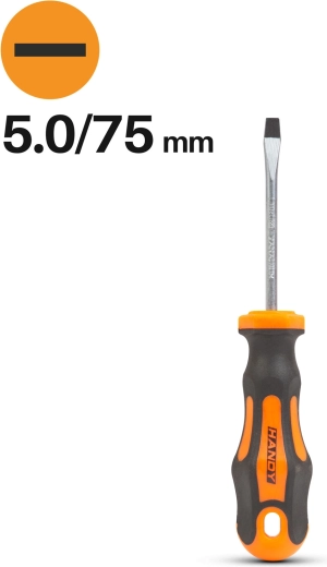 Flat-head screwdriver 5.0 × 75 mm