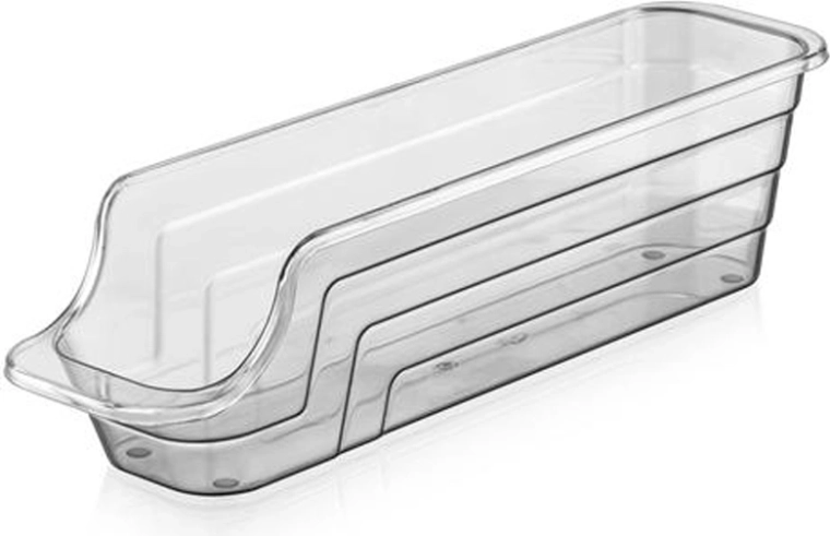 Plastikinis mini organizatorius, skaidrus antracitas