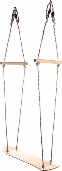 Medinė riedlentės formos sūpynė vaikams