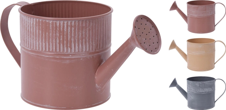 Decorative flowerpot watering can, metal, 13 × 12 cm