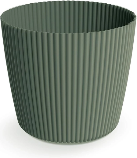 Plastic Flower Pot Milly Round 10.9 cm Dark Green