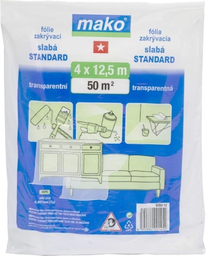 HDPE uždengimo plėvelė 4 × 12,5 m, 7 µm
