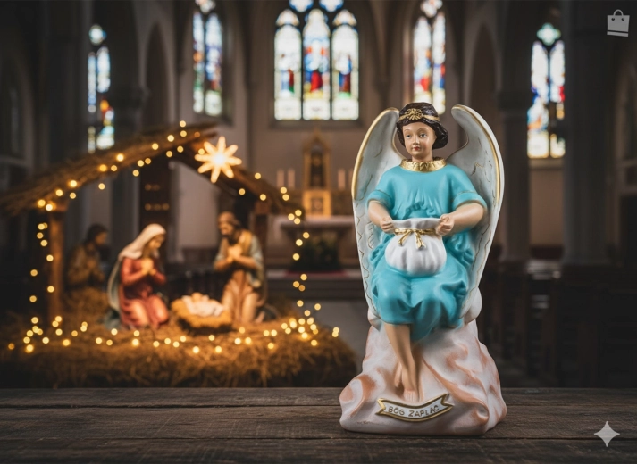 Angel – polyresin money box 38 cm