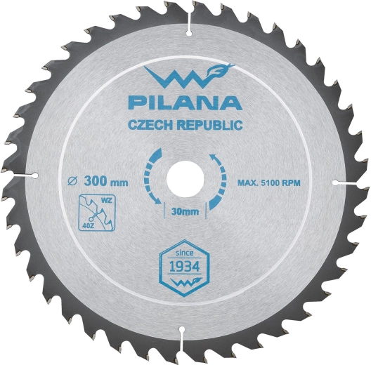 PILANA SK 5255 WZ Saw Blade 300 mm, 40 teeth, 30 mm bore