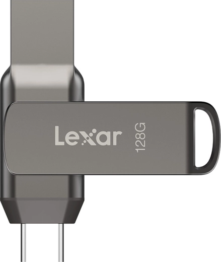 Lexar JumpDrive D400 dual USB flash drive USB‑C/USB‑A 128 GB