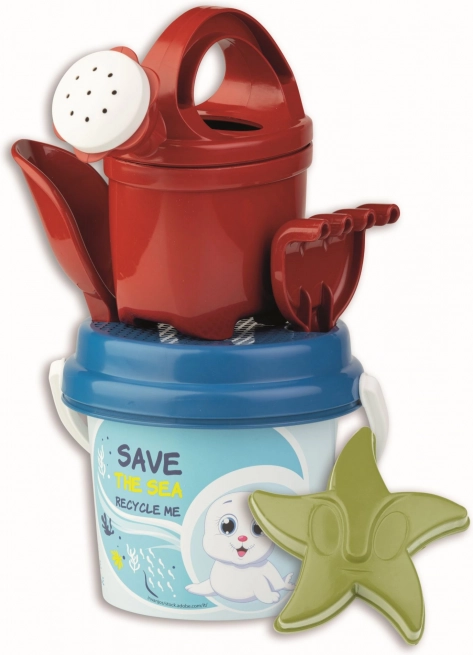 Smėlio rinkinys „Vandenynas“ su mažyte laistykle