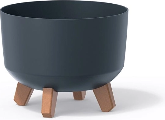 Gracia Planter on Legs, diameter 20 cm, anthracite