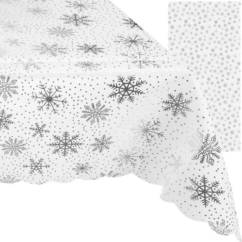 Ruhhy Christmas tablecloth with snowflakes 260 × 140 cm