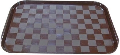 Plastic serving tray 49 × 35 cm, mixed colors