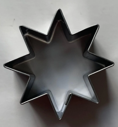 Cookie Cutter Star, 8-pointed, 40 mm, Stainless Steel