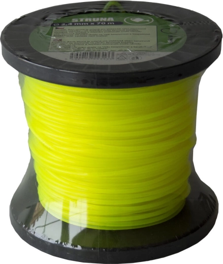 Nylon trimmer line 2.4 mm (round) 70 m yellow