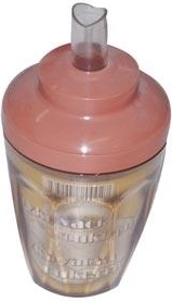 Plastic sugar dispenser 11 cm, transparent