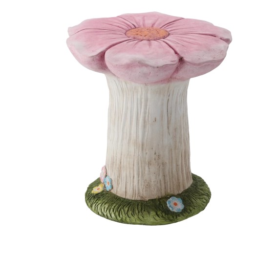 Garden plant pot stand pink flower