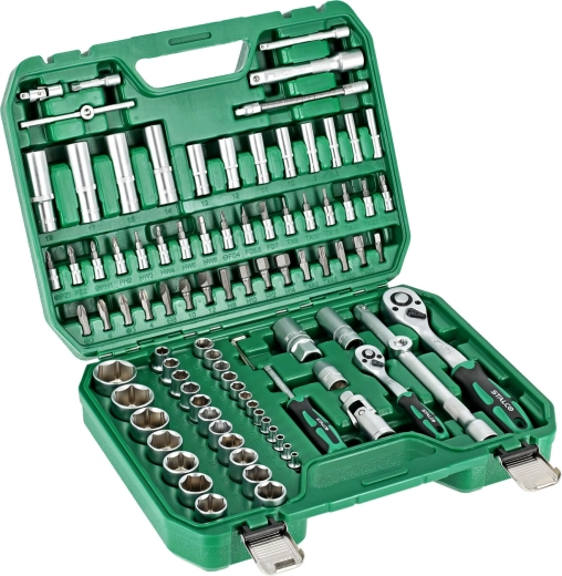 STALCO socket wrench set 1/2" + 1/4" (94 pcs)