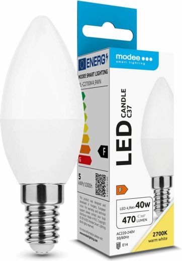 Modee LED žvakė E14 4,9 W šilta balta