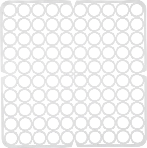 Elastinės plautuvės grotelės 27,5 × 27,5 cm, baltos