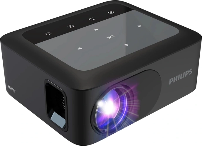 Philips mini projektorius N-110 720p juodas