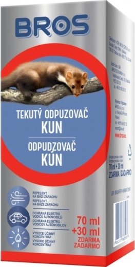 Bros skystas kiaunių repelentas 70 ml + 30 ml nemokamai