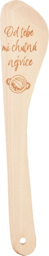 Medinė virtuvinė mentelė „Od tebe“ 30 cm