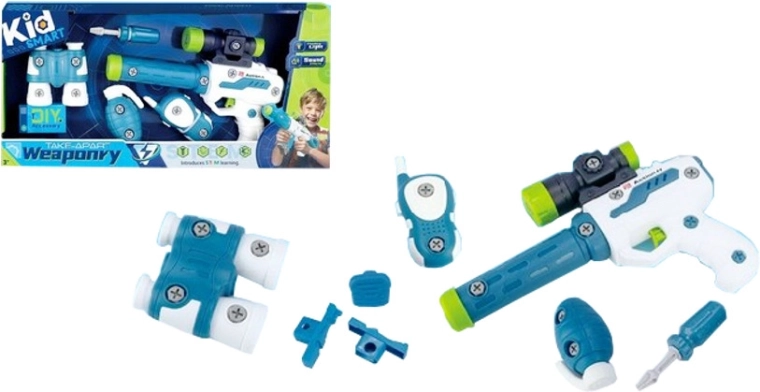 Construction pistol with telescope and screw-driving transmitter with light and sound - 1 piece