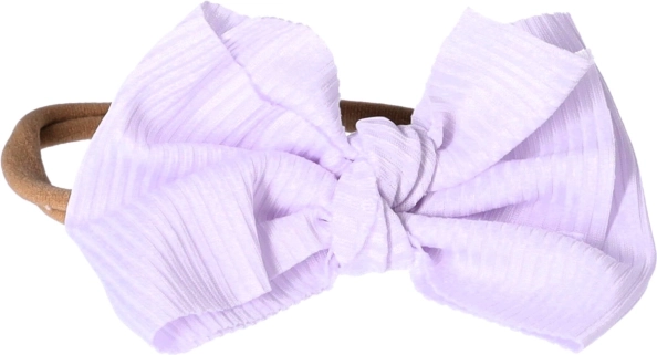 Vaikiška galvos juosta su kaspinu – šviesiai violetinė