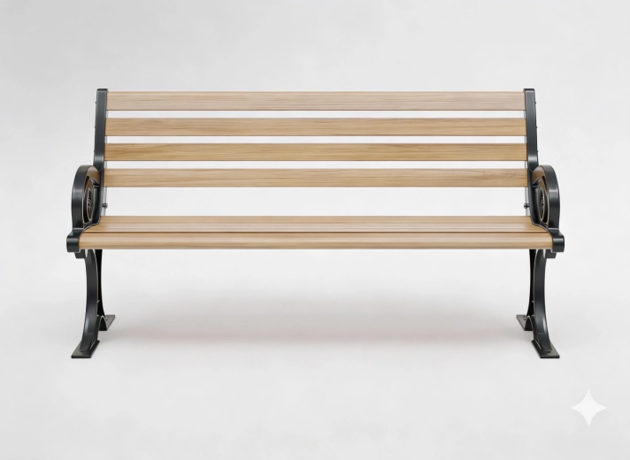 Aliumininis sodo suoliukas Charlotte 150 × 58 × 74 cm