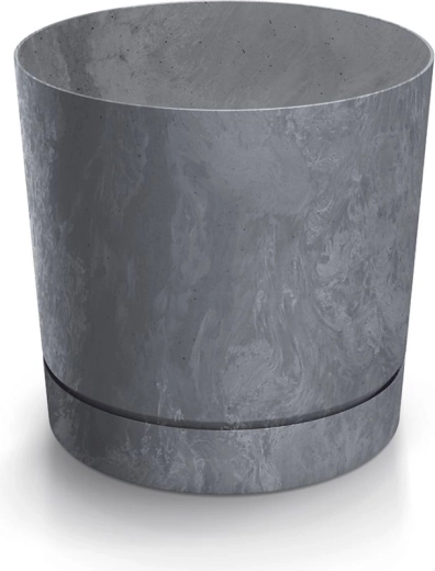 Tubo Flowerpot with Concrete Effect 12.8 cm, Marengo