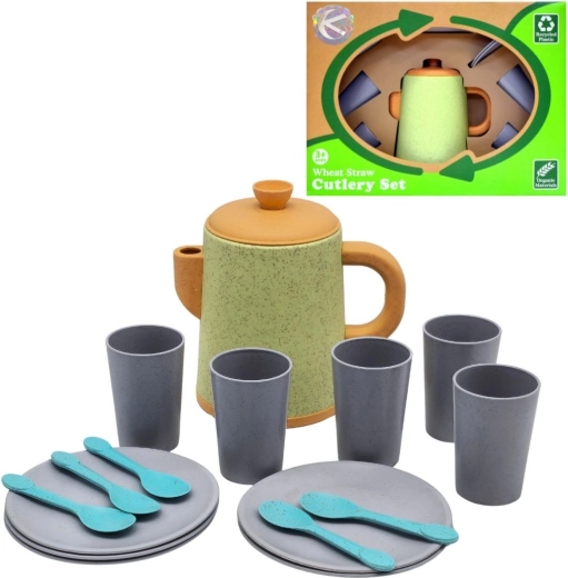 Kids’ kitchen set – cups and plates (17 pieces) - 1 piece
