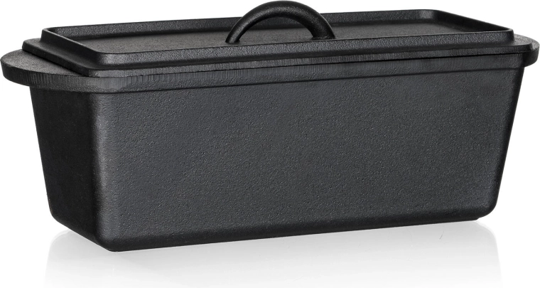 Ketaus duonos forma su dangčiu EXCELLENT 3 l, juoda