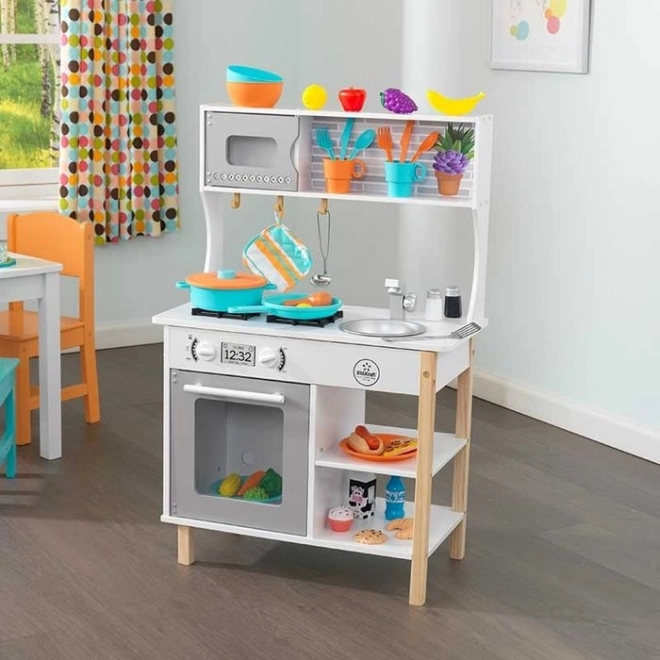 KidKraft medinė vaikiška virtuvėlė su priedais (38 vnt.)