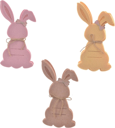Felt Cutlery Pouch with Bunny (4 pcs)