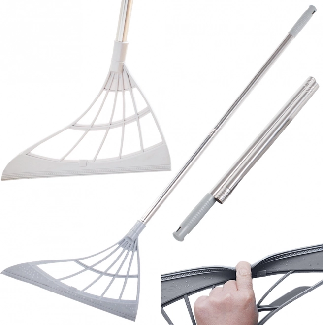 Silikoninis vandens šepetys su gumine stūmokle