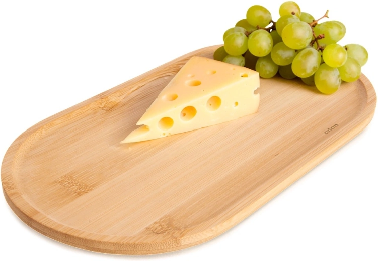 Bamboo oval serving plate 28 × 15 cm