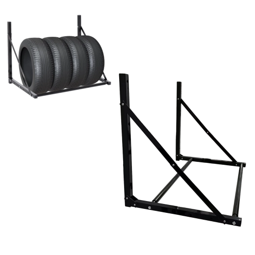 Pakabinamas padangų laikiklis, keliamoji galia 100 kg, reguliuojamas plotis 80–120 cm