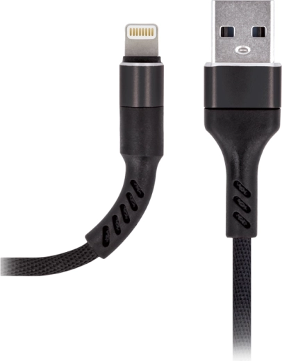 Maxlife įkrovimo laidas Lightning 2 A, 1 m, juodas