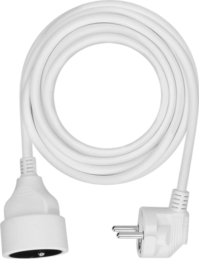 Solight extension cord 5 m with 1 socket 16 A, white - 1 pc