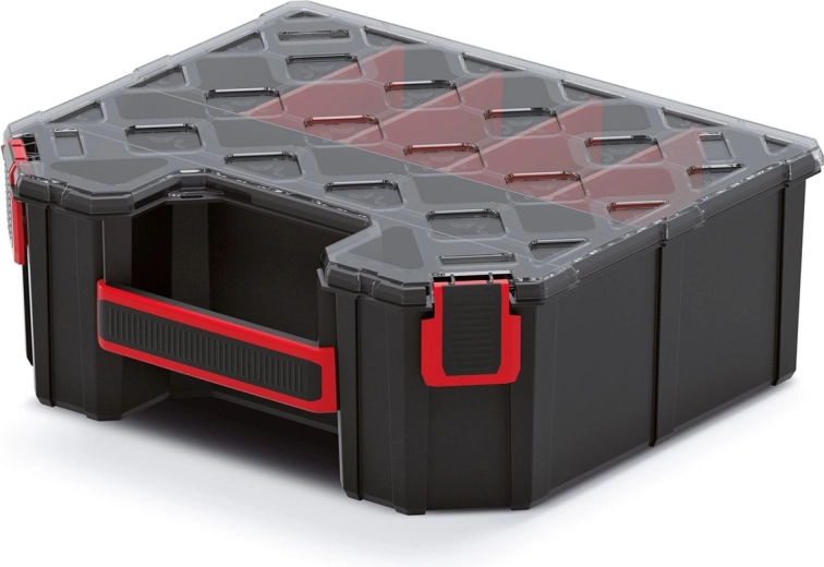 Aukštas organizatorius Tager Carbo Plus su pertvaromis 284 × 243 × 105 mm