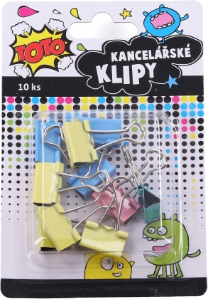 Raštinės segtuvai 19 mm, rinkinys 10 vnt.