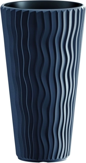 Flowerpot with insert Prosperplast Sandy Slim 37 l anthracite
