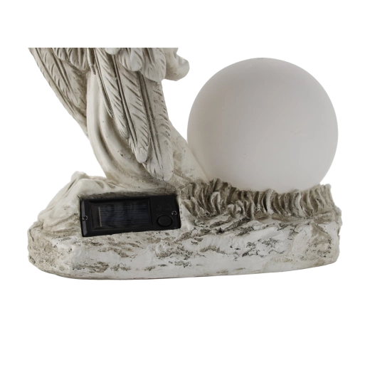 Decorative LED angel figurine with glowing orb