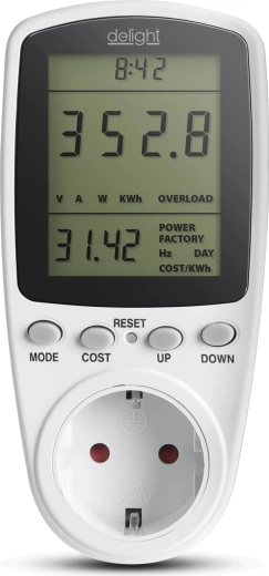 Electricity consumption meter with cost calculation