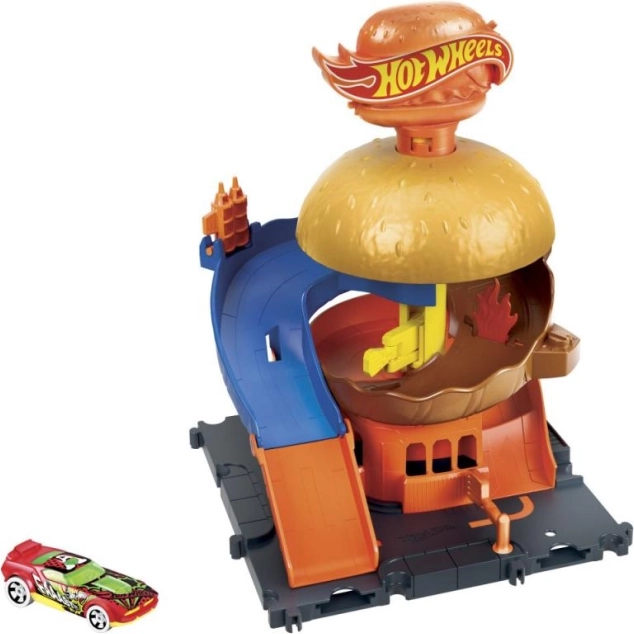 Hot Wheels City miesto centras žaidimų rinkinys su automobiliuku