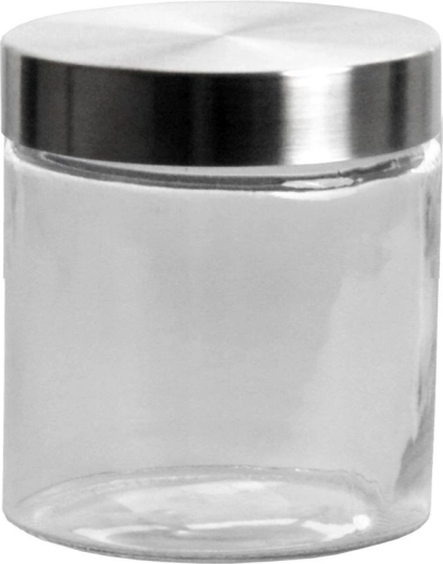 Glass jar 0.9 l with stainless steel lid