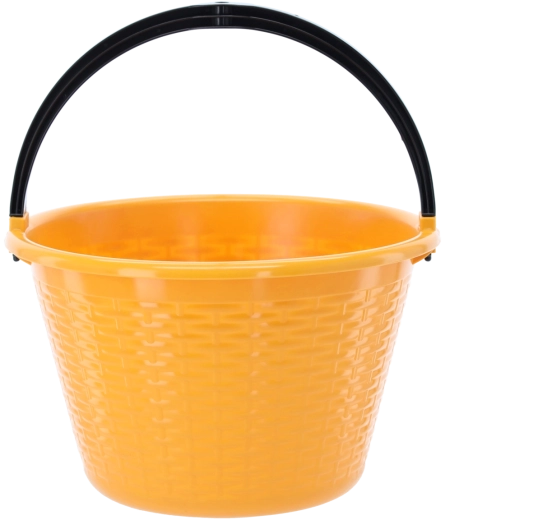 Plastikinis apvalus 15 l kibiras su tvirta rankena