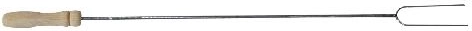 Universal metal skewer with wooden handle 95 cm